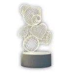 Naktinė lemputė Extralink HOME 3D &scaron;irdies optinė iliuzija USB