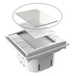 Plexiglas plok&scaron;tė mygtukų skydeliui Vivolink VLCP8B-PLEXIGLASS balta DC 12V