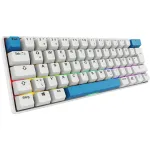 Sharkoon SGK50 S4 klaviatūra, USB, QWERTZ voki&scaron;kas i&scaron;dėstymas, balta, 60%, RGB LED