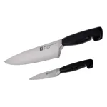 Virtuvinis peilių rinkinys ZWILLING 35175-000-0 &ndash; nerūdijančio plieno a&scaron;menys, juoda rankena, 95 mm plotis, 420 mm ilgis