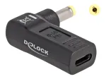 DeLOCK adapteris USB Type-C moteri&scaron;kas į HP 4,8 x 1,7 mm vyri&scaron;kas 90&deg; kampu