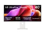 LG UltraWide 40WT95UF-W LED monitorius 100,9 cm (40 colių), baltas/juodas, 5K2K, Nano-IPS, lenktas, Thunderbolt 5.0, KVM jungiklis, Daisy Chain, 120 Hz skydelis (40WT95UF-W.AEU)