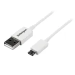 StarTech.com 1 m baltas mikro USB laidas - A į Micro B