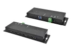 EXSYS EX-1183HMVS-2 USB 3.2 Gen 1 &scaron;akotuvas su Type-B prievadu, 4x USB-A, 5000 Mbit/s, juodas