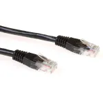 ACT Black 0,5 m U/UTP CAT6 jungiamasis kabelis su RJ45 jungtimis