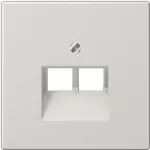 JUNG LS 969-2 UA LG - Pilka - Termoplastas - įprastinis - JUNG - UAE 2 x 8 UPO - UAE 8-8 UPO - UAE 8-8 UPOK6E - UAE 8-8 UPOK6 - MK-POF-2UAE - RJ-45 ki&scaron;tukinis modulis