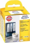 Avery Zweckform - Permanent adhesive rectangular paper lever arch labels - wei&szlig; - 59 x 190 mm 110 Etikett(en) (1 Rolle(n) x 110) (AS0722480)