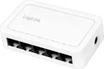 LogiLink tinklo jungiklis 5 x RJ45 Gigabit plastikinis korpusas baltas