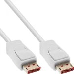 DisplayPort kabelis InLine 17255W, 0,5 m, DisplayPort&ndash;DisplayPort, baltas