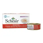 SCHESIR Vi&scaron;tienos filė su antiena sultinyje &ndash; &scaron;lapias ėdalas katėms &ndash; 6x50g