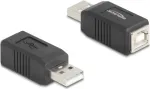 DeLOCK 67202 lyties keitiklis USB Type-A į USB Type-B juodas