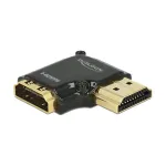 HDMI-A (mot.) / HDMI-A (mot.) adapter 90&deg; į de&scaron;inę DeLOCK 65661