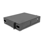 Delock 66752 19 colių &scaron;viesolaidžių sujungimo dėžė 2U, be modulių