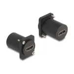 DeLOCK D tipo modulis HDMI 8K 60Hz lizdas-lizdas su varžtais, juodas