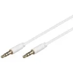 Wentronic Goobay 3,5 mm garso jungiamasis laidas, baltas, 2 m - 3,5 mm ki&scaron;tukas (3 kontaktai, stereo) > 3,5 mm ki&scaron;tukas (3 kontaktai, stereo) (69113)