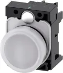 Siemens indikatoriaus lemputė plok&scaron;čia balta 230 V/AC SIRIUS ACT 3SU1106-6AA60-1AA0 1 vnt.