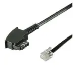 Wentronic Goobay TAE-F jungiamasis laidas (Universal-Pin Out), juodas, 15 m &ndash; TAE-F ki&scaron;tukas į RJ11/RJ14 ki&scaron;tuką (6P4C) (68538)