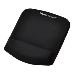 Fellowes pelės kilimėlis su rie&scaron;o atrama PlushTouch, neslystančiu guminiu pagrindu ir antibakterine apsauga, juodas
