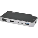 StarTech.com USB-C kelių prievadų adapteris - USB-C į 4K HDMI arba VGA vaizdą su 100W Power Delivery perdavimu, 2 prievadų 10Gbps USB &scaron;akotuvas, MicroSD, GbE - USB 3.1 Gen 2 Type-C mini/kelioninis dokas