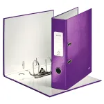 Leitz Lever Arch File 180&deg; WOW POB/Laminuotas A4/80mm, A4, Kartonas, Violetinė, 600 lapų, 80 g/m&sup2;, 8 cm