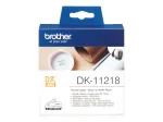 Brother DK-11218 etikečių ritinėlis, balti apvalūs lipdukai, 24 mm, 1000 vnt.