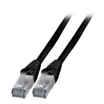 Tinklo kabelis EFB Elektronik K5538SW.10 RJ-45 Cat6a 10 m juodas