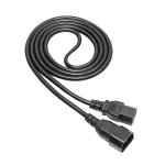 Akyga AK-UP-06 serverio maitinimo kabelis IEC C14&ndash;C15, 1,8 m, juodas