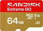 SanDisk Extreme microSDXC UHS-I 64GB atminties kortelė su SD adapteriu (170MB/s, A2, V30, U3, Class 10)