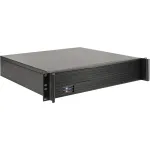 Inter-Tech 2U-K-240L 2U serverio dėžė stovui, Micro-ATX, juoda