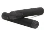 Aztek Lite Grips Grey &ndash; mink&scaron;tos TPE paspirtuko rankenos su nailono vamzdelių galais (pora)
