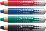 STABILO MARKdry Whiteboard Marker rinkinys (4 vnt.) dėkle