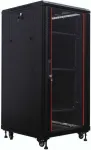 IT-BUDGET 19 colių tinklo spinta SRK - 27U - 600x600 mm - grūdinto stiklo/plieninėmis durelėmis - surinkta - juoda (99ITB19SRK2766GSNM)