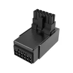 Akasa G-Nexus P16 Plus 90&deg; 12V-2x6 Metal Shell GPU Power Adapter - juoda
