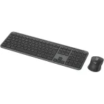 Logitech MK950 Signature Slim klaviatūra ir pelė rinkinys belaidis RF Bluetooth QWERTY US International Graphite