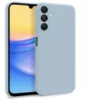 Evelatus Samsung Galaxy A15 Premium Soft Touch Silicone Case Grey Blue
