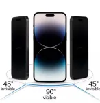 iLike Apple iPhone 16 Pro Max Grūdinto stiklo privatumo ekrano apsauga, juoda