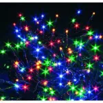 iLike 100 LED spalvota girlianda su žaliu laidu, 3 m