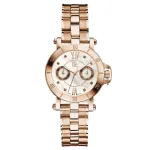 GUESS Women's Rose Gold-Tone Stainless Steel Watch X74008L1S 34mm