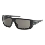 Philipp Plein Sport SSP003-640U28 Vyri&scaron;ki kvadratiniai acetatiniai akiniai nuo saulės pilki 64mm
