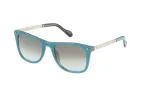 LOZZA Unisex Rectangular Sunglasses SL4035M5306DK - Brown Havana Acetate Frame with Brown Gradient Polycarbonate Lenses, UV400 Protection, 53mm Lens Width