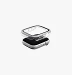 UNIQ Voute Protective Case su grūdintu stiklu, skirtas Apple Watch Series 10/11 46mm, sidabrinis