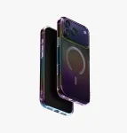 UNIQ Iridescia dėklas, skirtas Apple iPhone 17 Pro Max, Magclick įkrovimui, Midnight Quartz