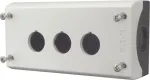 Eaton M22-I3 pavir&scaron;inio montavimo korpusas, 3 i&scaron;pjovos, pilkas RAL 7035, IP66/IP67/IP69K, 80x153x56mm