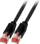 EFB Elektronik K8708SW.7,5 Cat.6A S/FTP LSZH komutacinis kabelis, Daetwyler 7702 TM21, 7,5 m, juodas