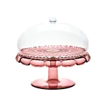 Guzzini Vanity pyragų stovas su gaubtu, alyvinis, 30 cm