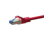 DSIT CAT 6a S/FTP LSOH tinklo laidų jungtis, 0,25 m, raudona