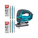Makita DJV180ZX LXT 18 V akumuliatorinis &scaron;vytuojamasis siaurapjūklis, 3 pakopų &scaron;vytavimas, 0&ndash;2600 eig./min., be akumuliatoriaus, su pjūkleliais