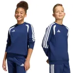 adidas Tiro 26 League Sweat Crew vaiki&scaron;kas sportinis megztinis tamsiai mėlynas KF5821 140cm