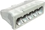 OBO BETTERMANN 61 525 LGR 5 polių ki&scaron;tukinis jungiklis 0,5-2,5mm&sup2; &scaron;viesiai pilkas RAL7035