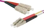 Exertis Connect OM4 &scaron;viesolaidinis komutacinis kabelis HD, LC Duplex į LC Duplex, UPC, 15 m 392787